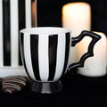 Black & White Striped Bat Wing Mug