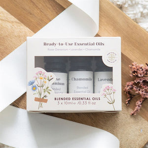 Set of 3 Floral Blended Essential Oils