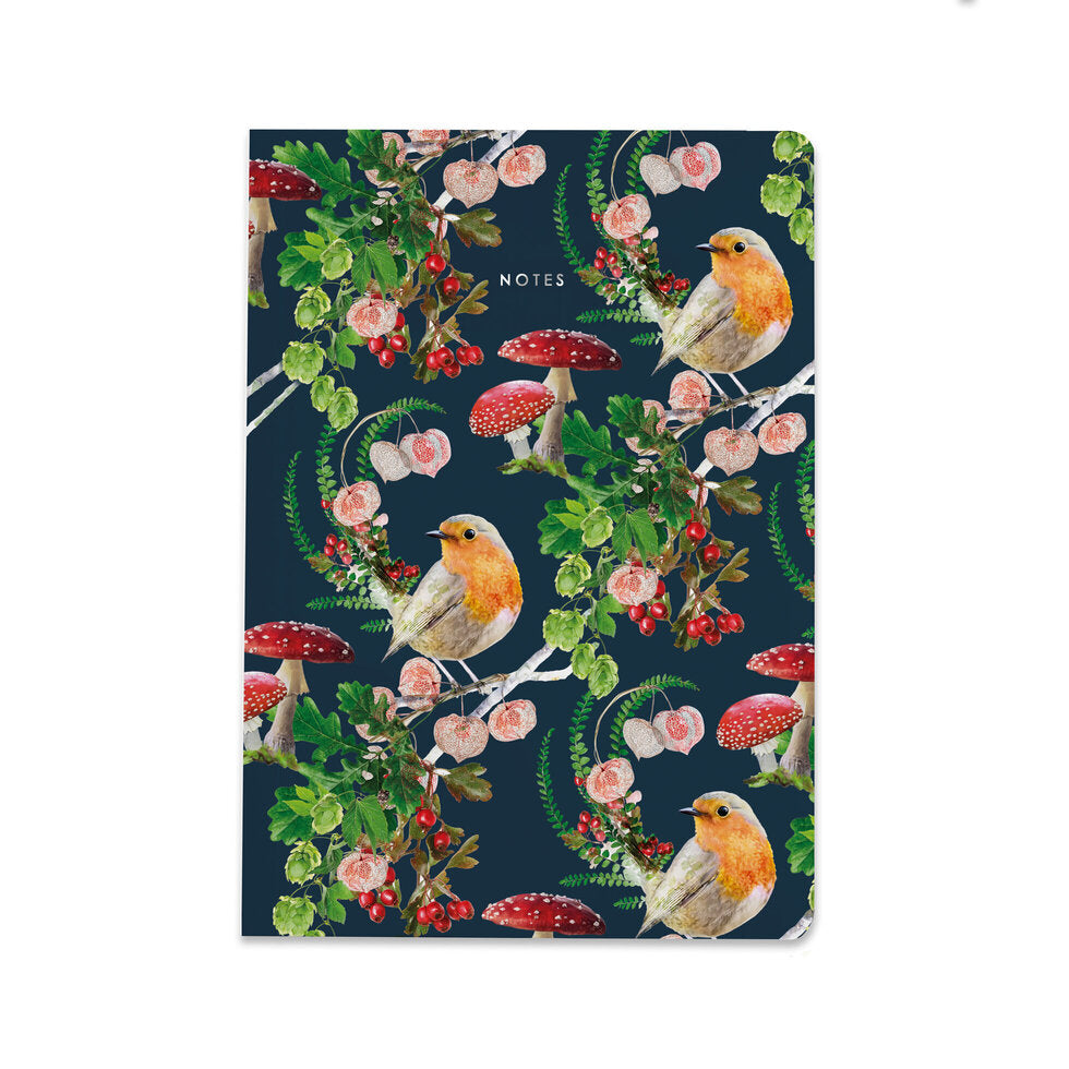 Winter Robin A5 Notebook