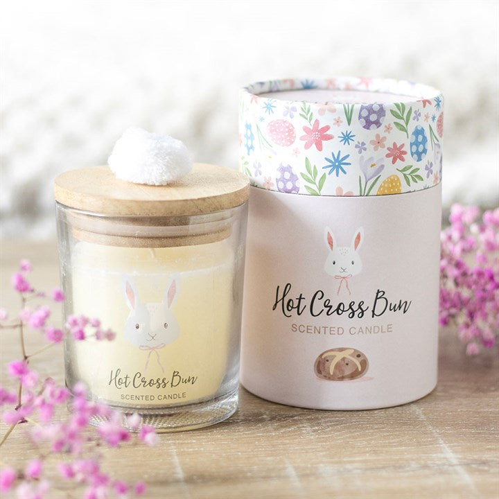 Easter Hot Cross Bun Candle
