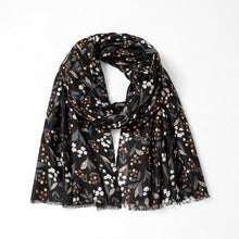 Load image into Gallery viewer, Berries In Glitter Scarf - Black
