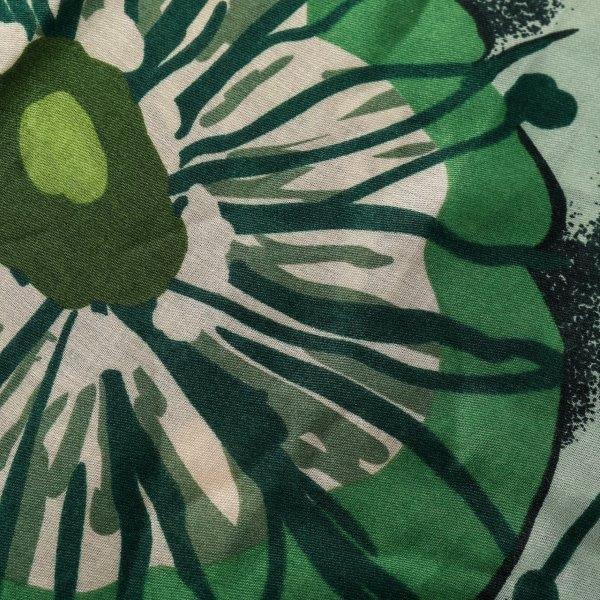 Eco Style - Bold Floral Scarf - Green