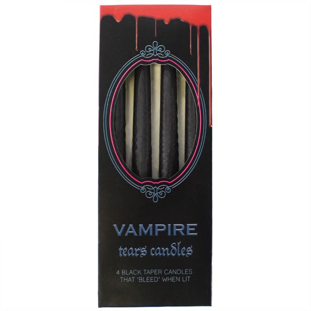 Set of 4 Vampire Blood Tears Taper Candles