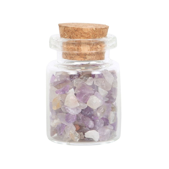 Little Jar Of Calm - Amethyst Crystals In Matchbox Keepsake