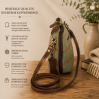 Kielder Real Leather & Wool Mix Clutch / Cross Body Bag