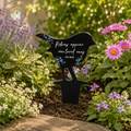 Robin & Forget-me-not Remembrance Wooden Garden Stake