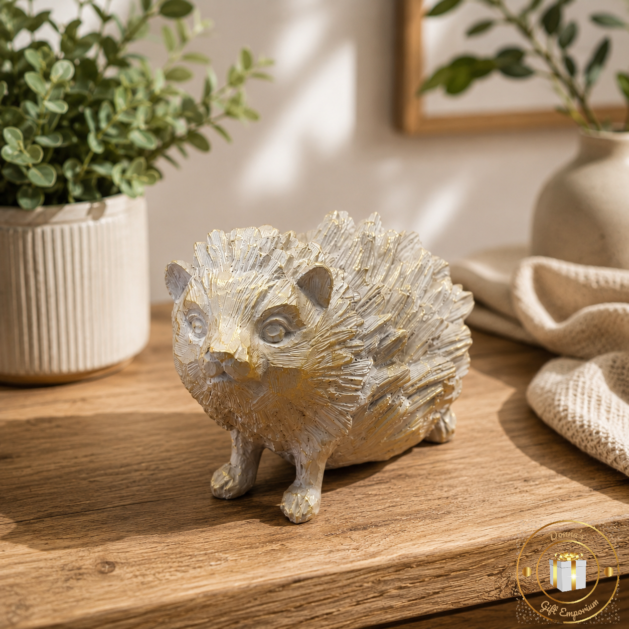 Driftwood Inspired Hedgehog Ornament