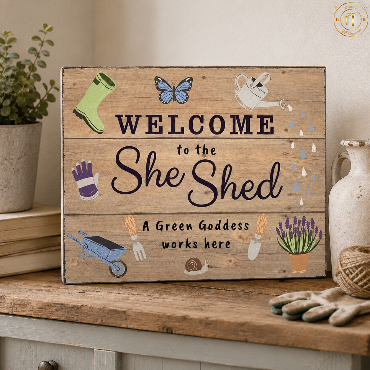 She Shed Wooden Sign