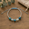 Gem Stone Woven Bracelet - Compassion