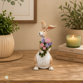 Floral Bunny Rabbit & Tulips Decoration