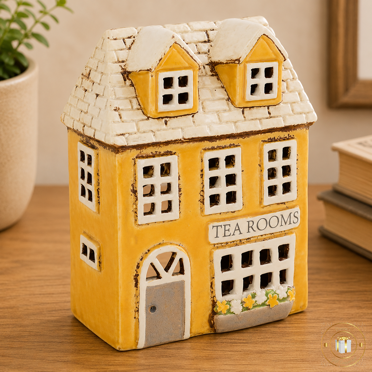 Village Pottery Tea Rooms House T-Light Holder