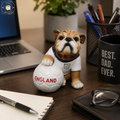 Football Mad English Bulldog Ornament