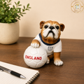 Football Mad English Bulldog Ornament