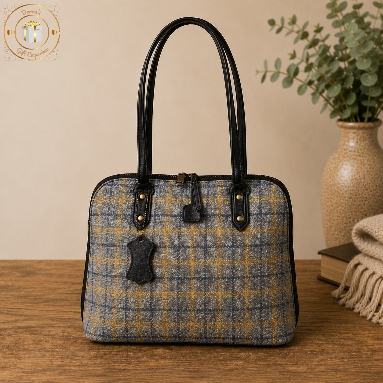 Derwent Real Leather & Wool Mix Bag