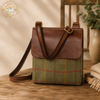 Kielder Real Leather & Wool Mix Flap Bag