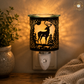 Black & Gold Stag Silhouette Wall Plug In Wax Warmer