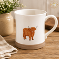 Country Life Embossed Highland Cow Mug