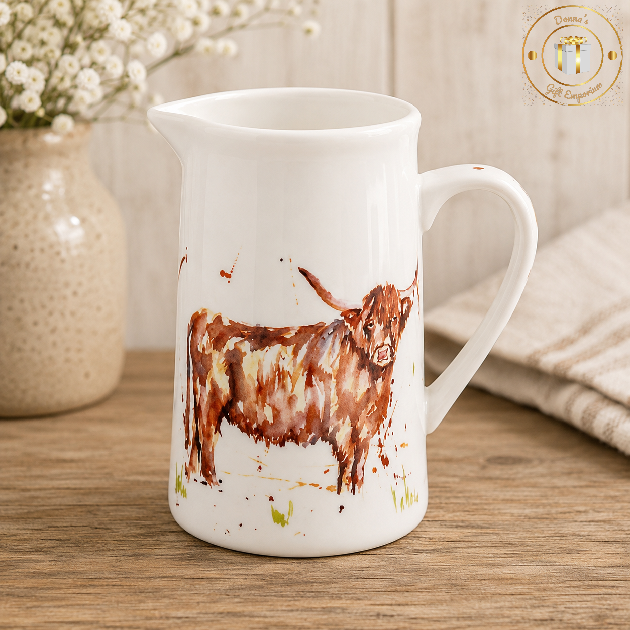 Country Life Jug - Highland Cow