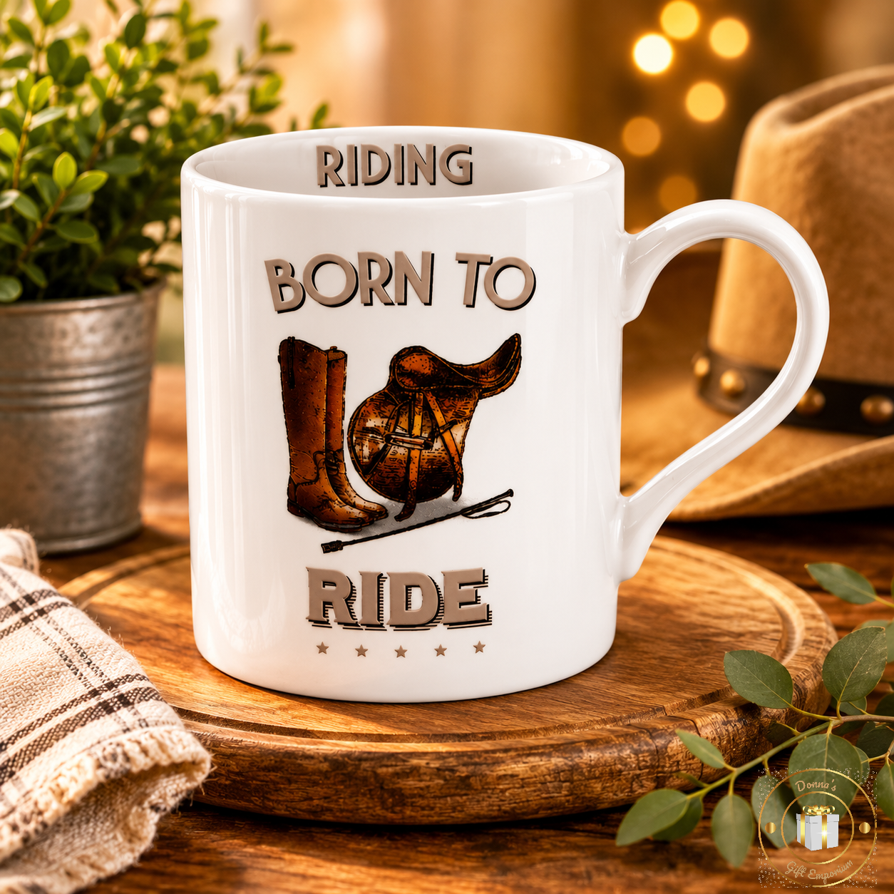 Comical Riding Mug - Born To Ride