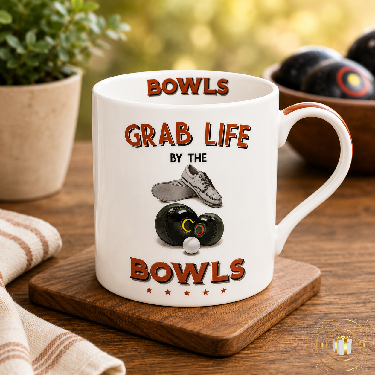 Comical Bowls Mug - Grab Life By The Bowls