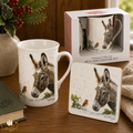 Bree Merryn - Donkey & Robin Mug & Coaster Set