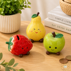 Fruity Fun Money Box Mini Strawberry, Apple & Pear