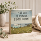 It's About The Journey... Campervan Wooden Block