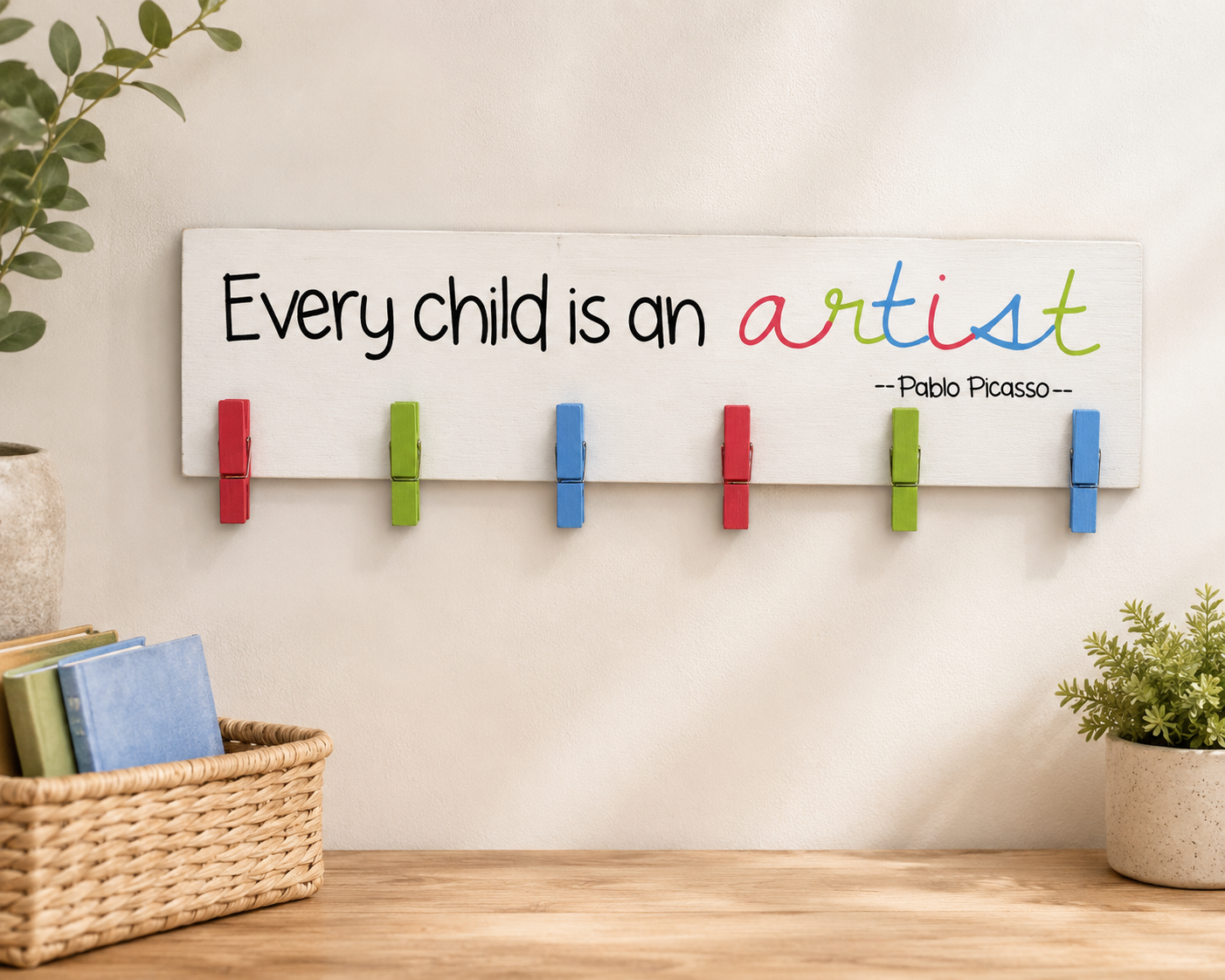 Every Child Is An Artist - Art Work Display Rack