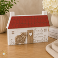 Highland Cow House Wooden Block - Family