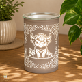 Electric Plug In LED Wax Warmer White Highland Cow