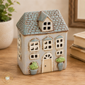 Village Pottery Garden Dorma House T-Light Holder