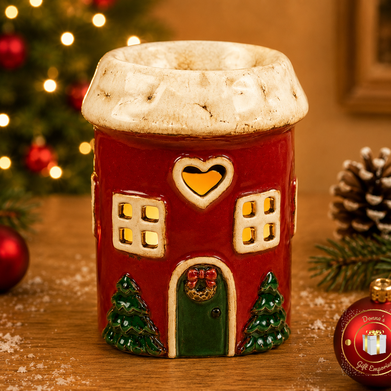 Village Pottery Christmas Wax Warmer