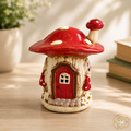 Village Pottery Mushroom House T-Light Holder