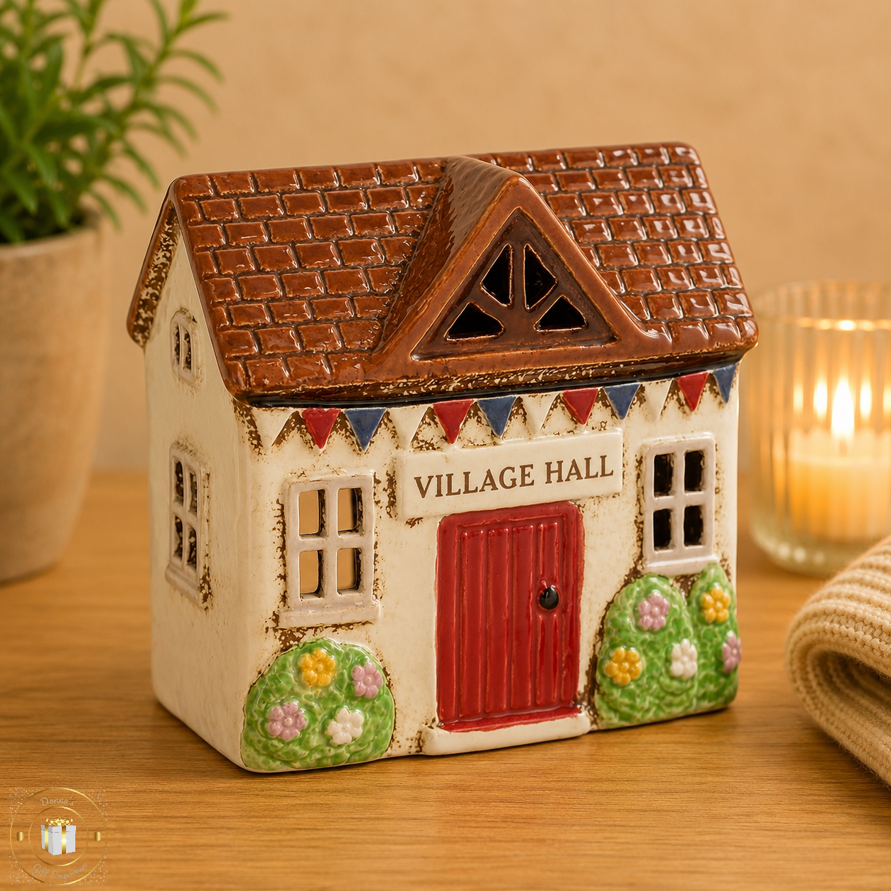 Village Pottery Village Hall Tealight Holder