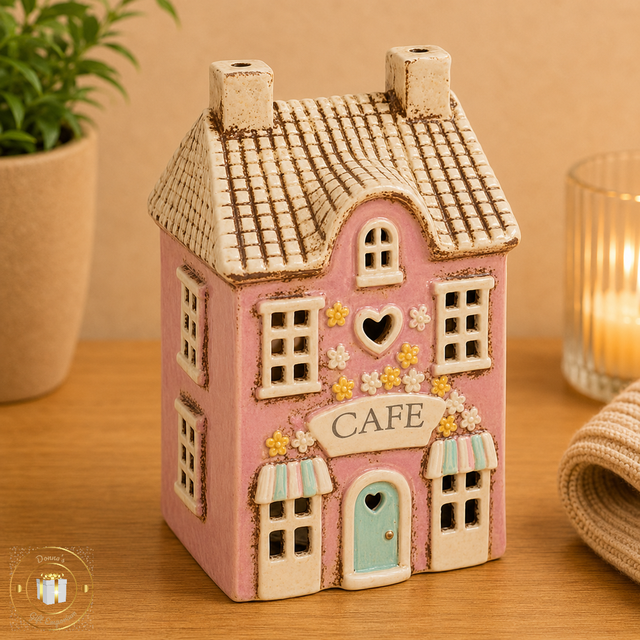 Village Pottery Cafe Tealight Holder