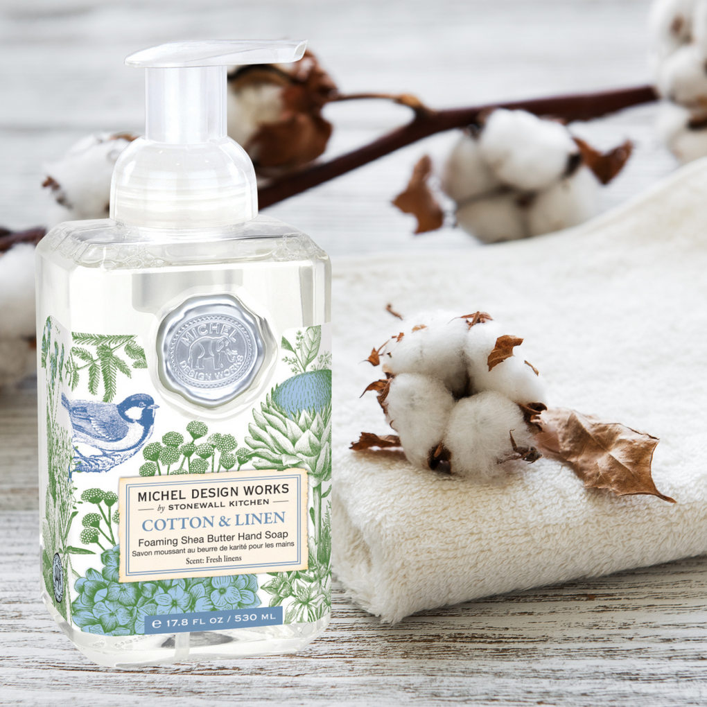 Cotton & Linen Foaming Hand Soap by Michel Design Works