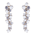 Vivienne - Statement Gold & Clear Earrings