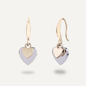 Keira Gold Mixed Heart Duo Earrings