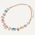 Iris - Multi-Coloured Crystal Short Necklace
