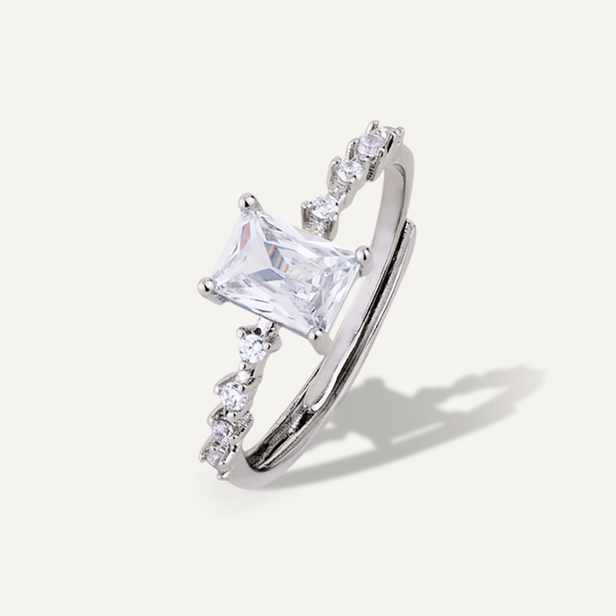 Vivienne - Cubic Zirconia & Crystal Silver Ring