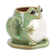 Load image into Gallery viewer, Frog Mug &amp; Lilly Pad Coaster
