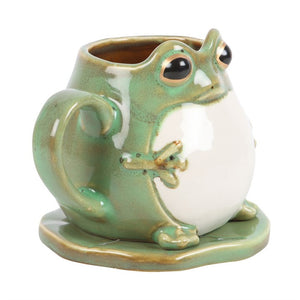 Frog Mug & Lilly Pad Coaster