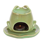 Frog On Lily Pad Oil Burner