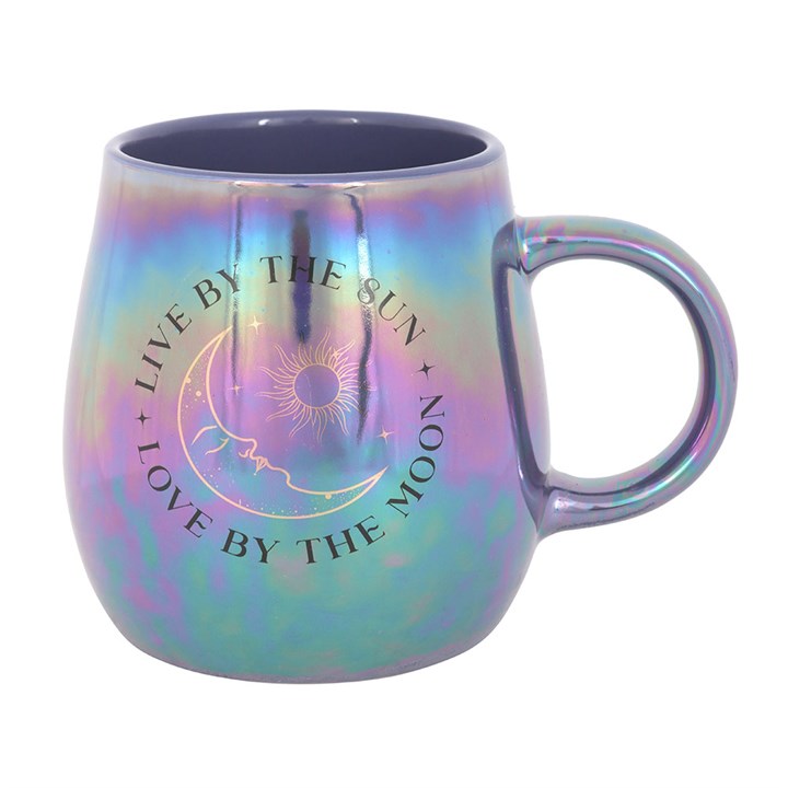 Live By The Sun Love By The Moon Iridescent Mug