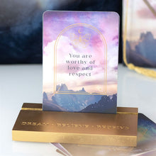 Load image into Gallery viewer, Ethereal Affirmation Cards With Stand
