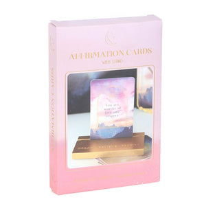 Ethereal Affirmation Cards With Stand