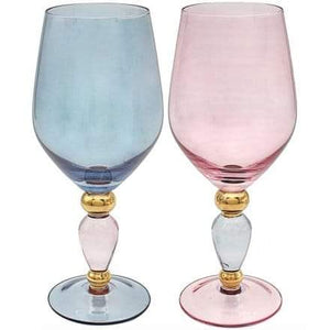 💙💜 Inverted Colour Wine Glasses 💜💙