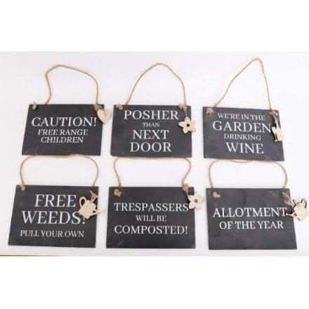 Slate Garden Signs