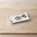 Ceramic White Man Tray