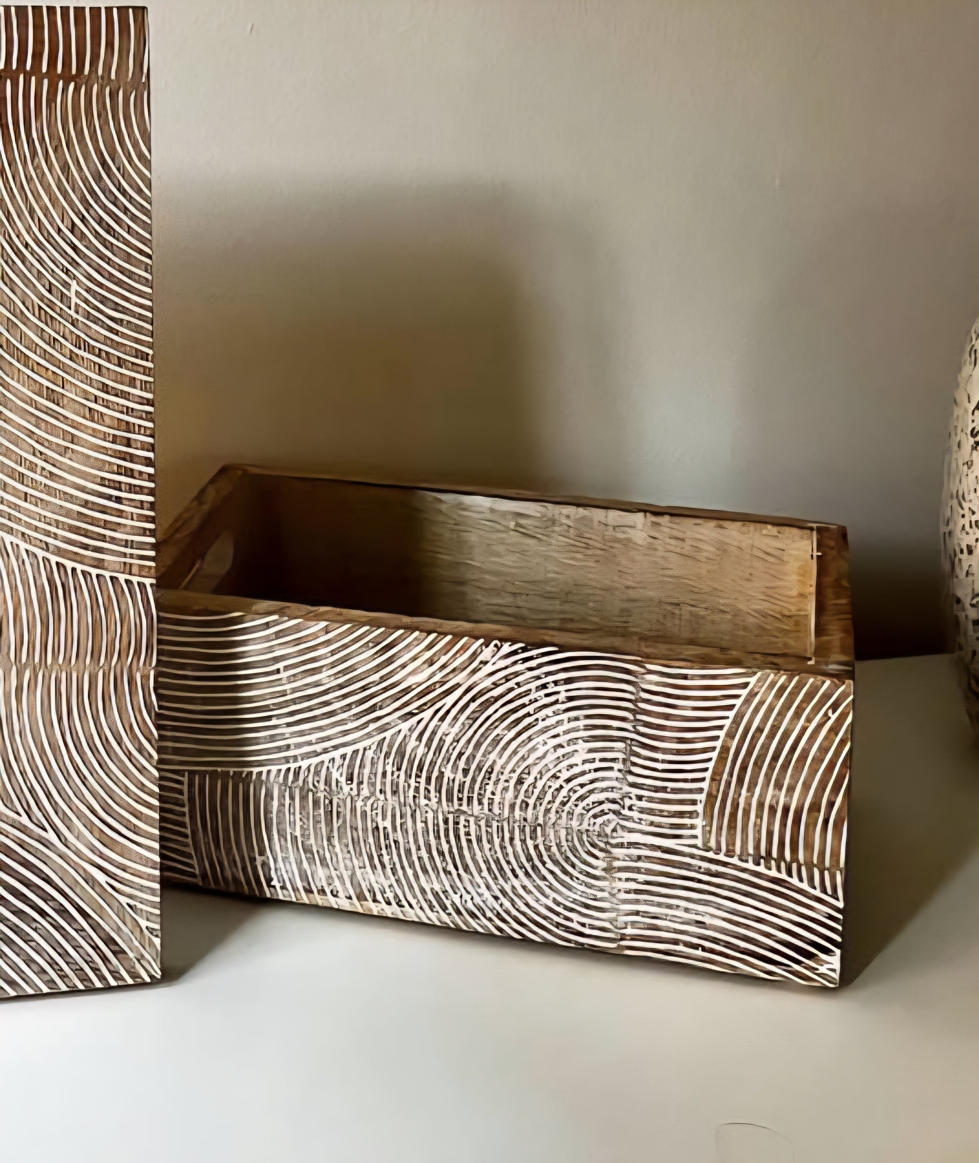 Desert Wave Wooden Trug